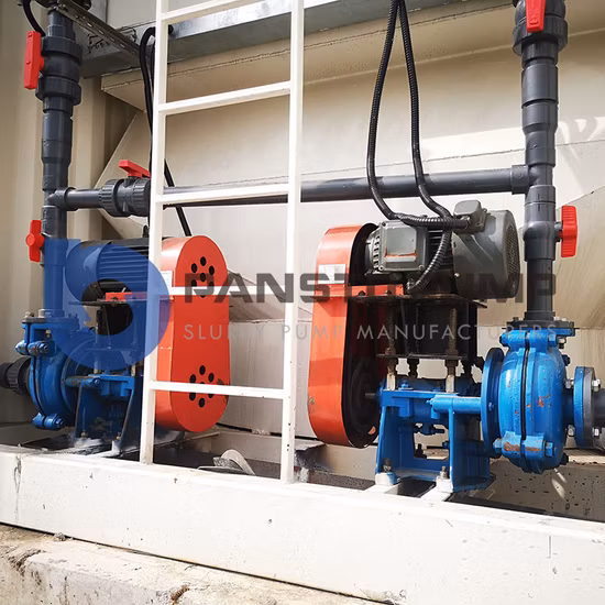 Pompa per liquami orizzontale cinese per estrazione di sabbia, pompa centrifuga con tenuta meccanica