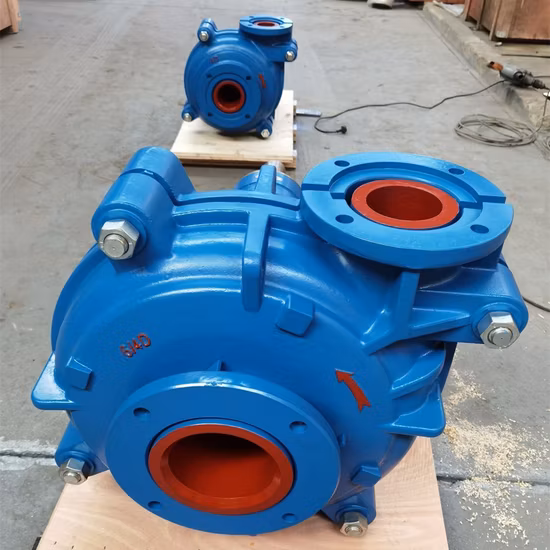 Pompe orizzontali, robuste e resistenti all'usura per miniere e schiume minerali con rivestimento metallico per l'industria mineraria