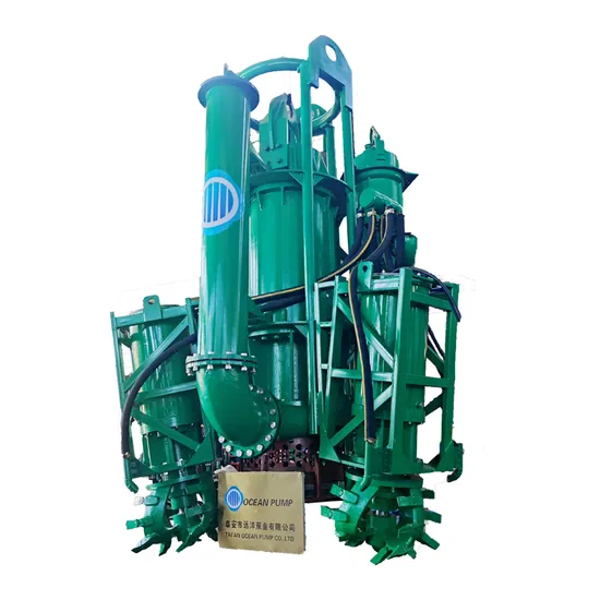 Pompa sommergibile centrifuga elettrica idraulica per fanghi, pompa per ghiaia, pompa per sabbia, pompa per fango per dragaggio sabbia con frese agitatrici